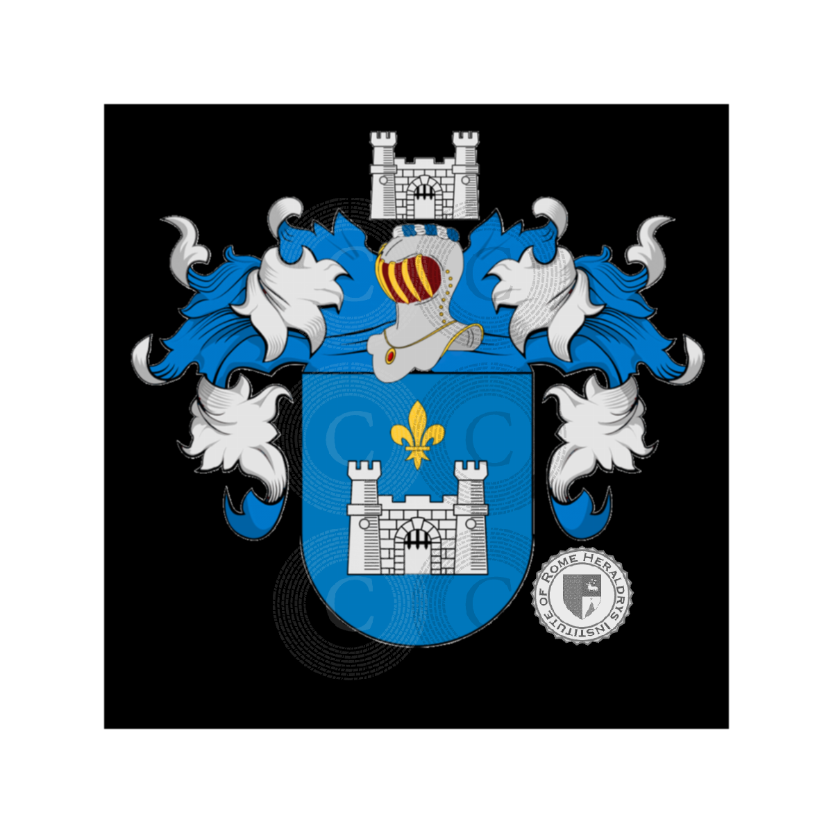 Wappen der FamilieTroiano, Torrianis,Torriano,Turriano