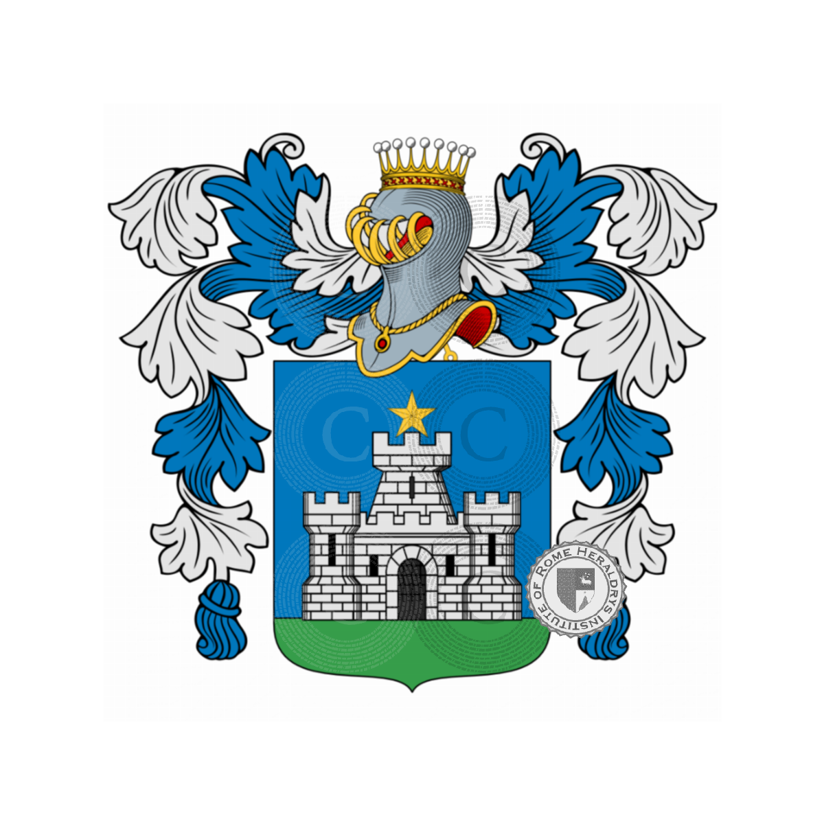 Coat of arms of familyde Castello, Castello Aghinolfi,de Castello