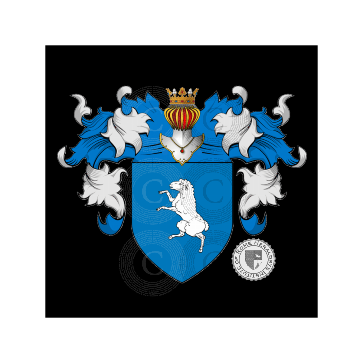 Wappen der FamilieAgnelli, Agnelli Maffei Sovardi,d'Agnelli