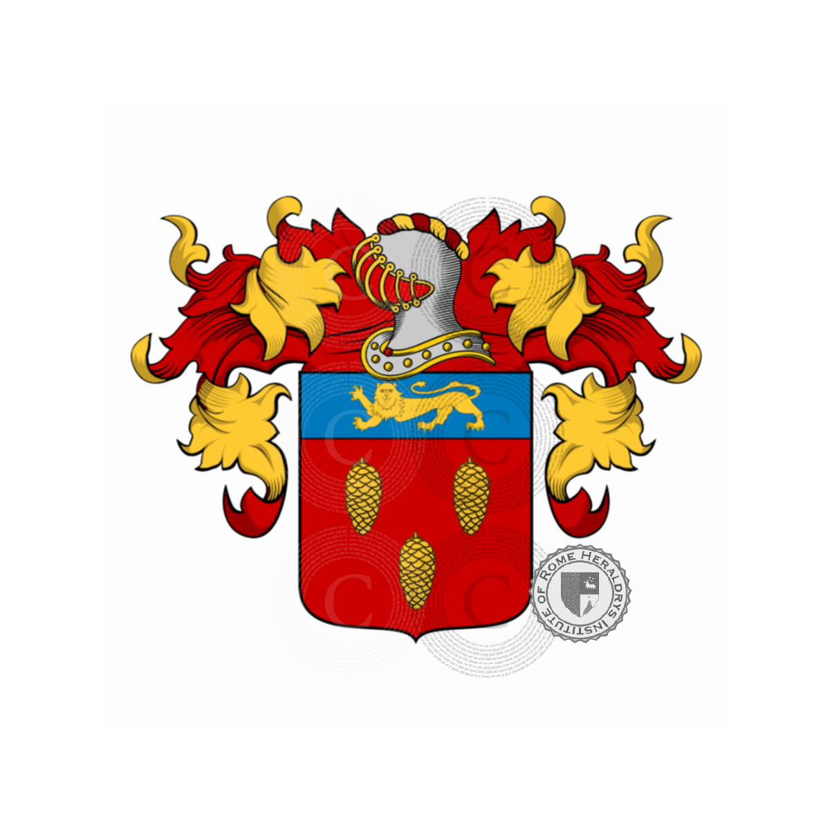 Coat of arms of familyMascherin, Mascarello,Mascherella