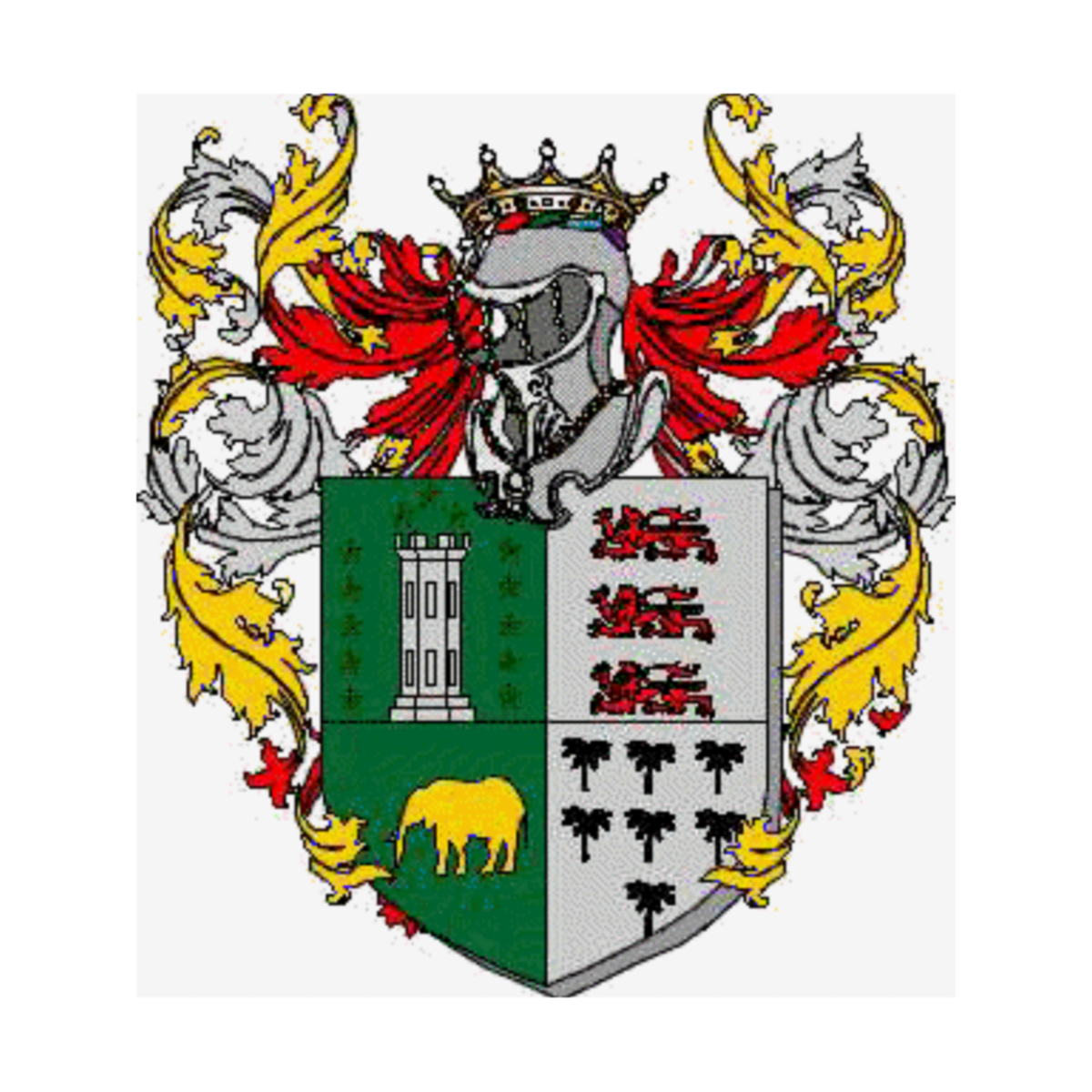 Coat of arms of family, di Leva