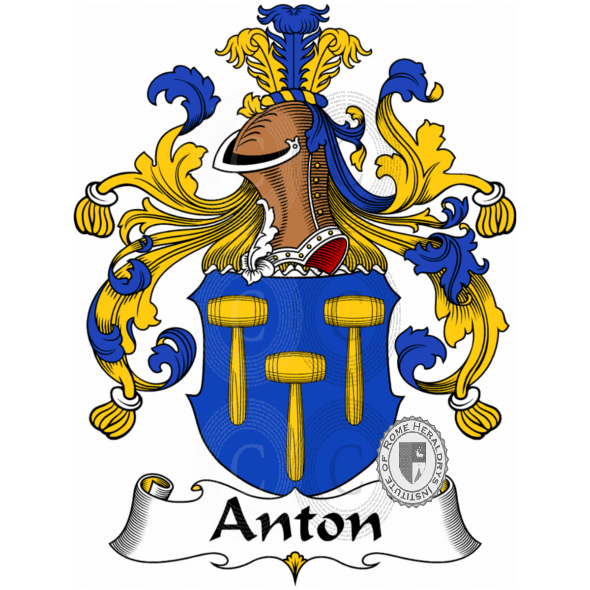 Escudo de la familiaAnton, Anthonius