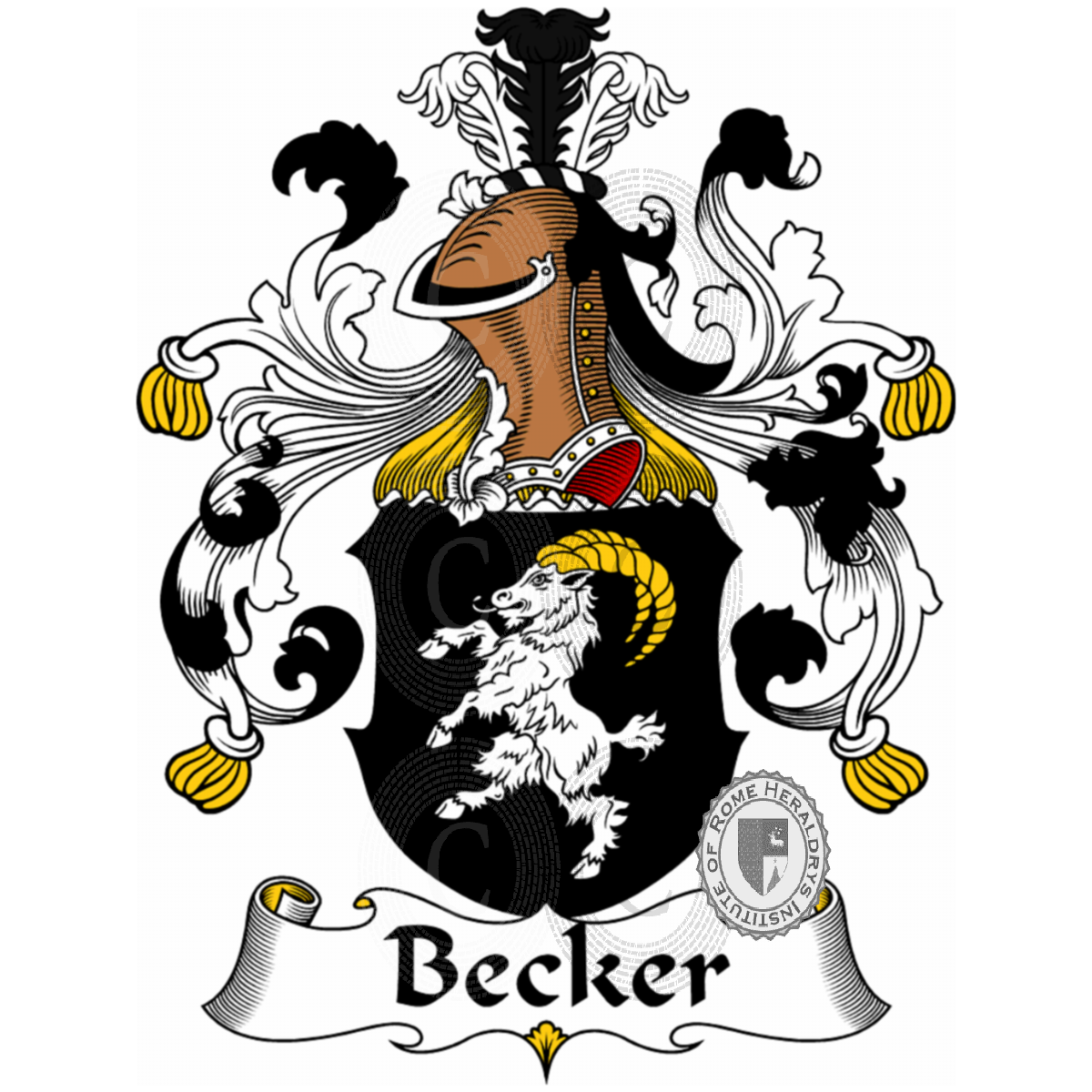Coat of arms of familyBecker