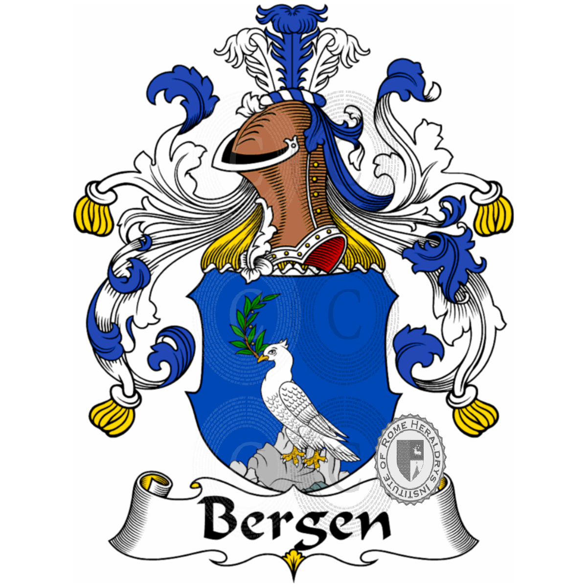 Escudo de la familiaBergen, Bergeli,Bergen (von),Bergens
