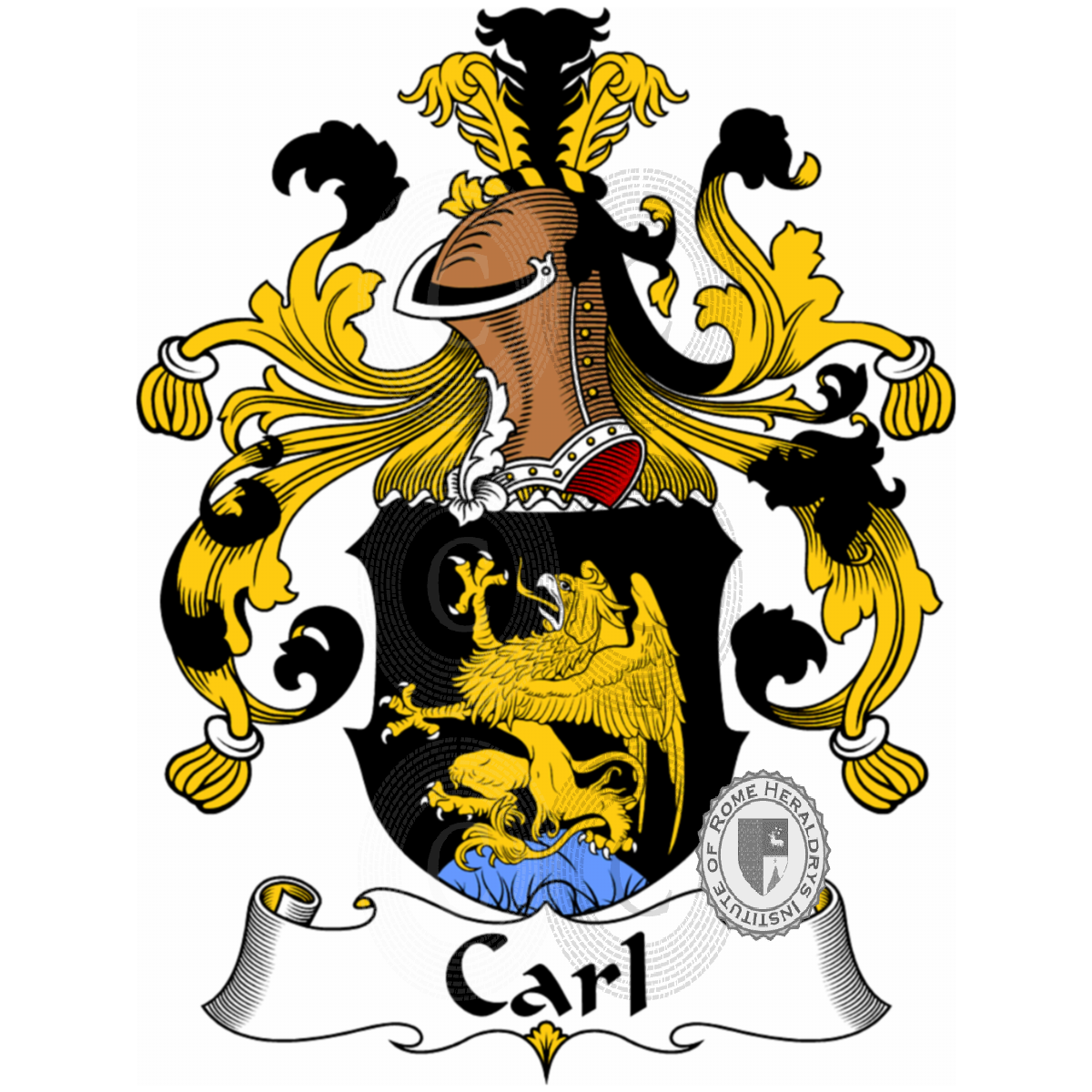 Coat of arms of familyCarl di Mühlbach, Carl di Carlshofen,Carl di Hochenbalken,Carl di Mühlbach