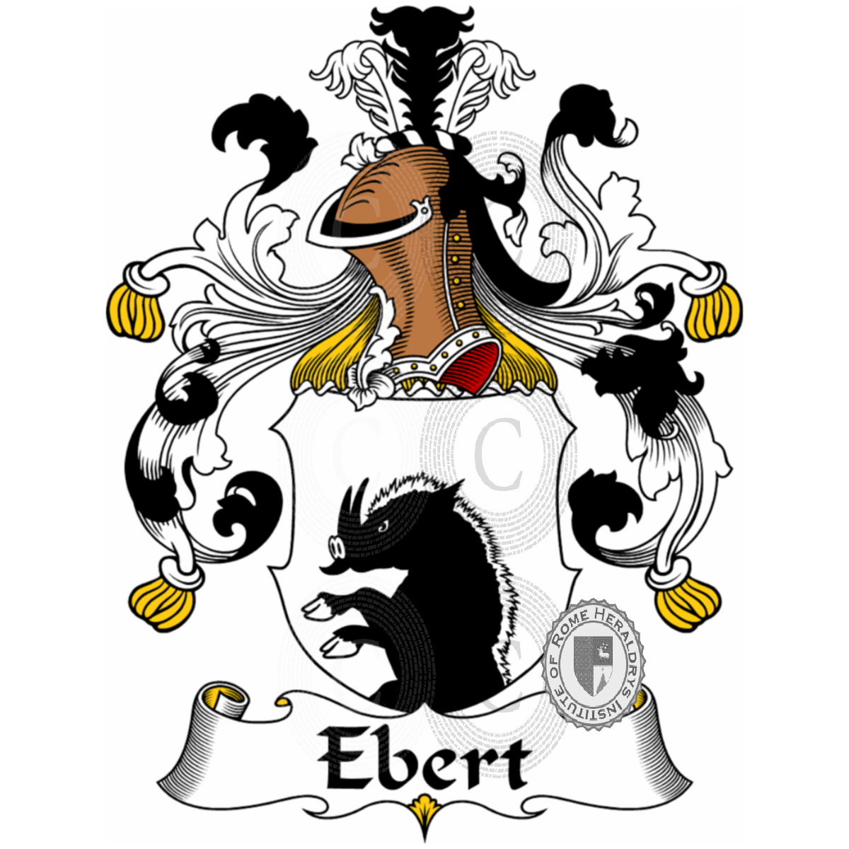 Escudo de la familiaEbert, Ebbert,Ebertus
