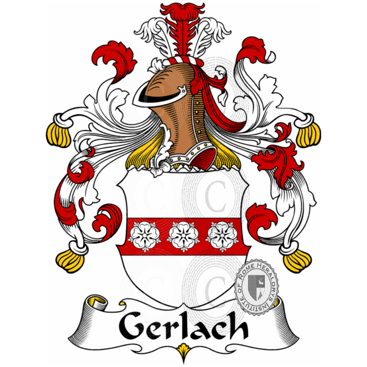 Brasão da famíliaGerlach, Gerlach de Gerlachhein,Gerlaci,Gerlacus