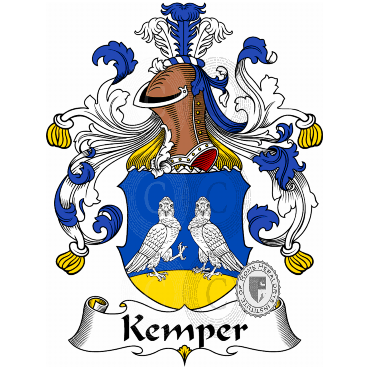 Escudo de la familiaKemper, de Bosh Kemper,Waterkemper