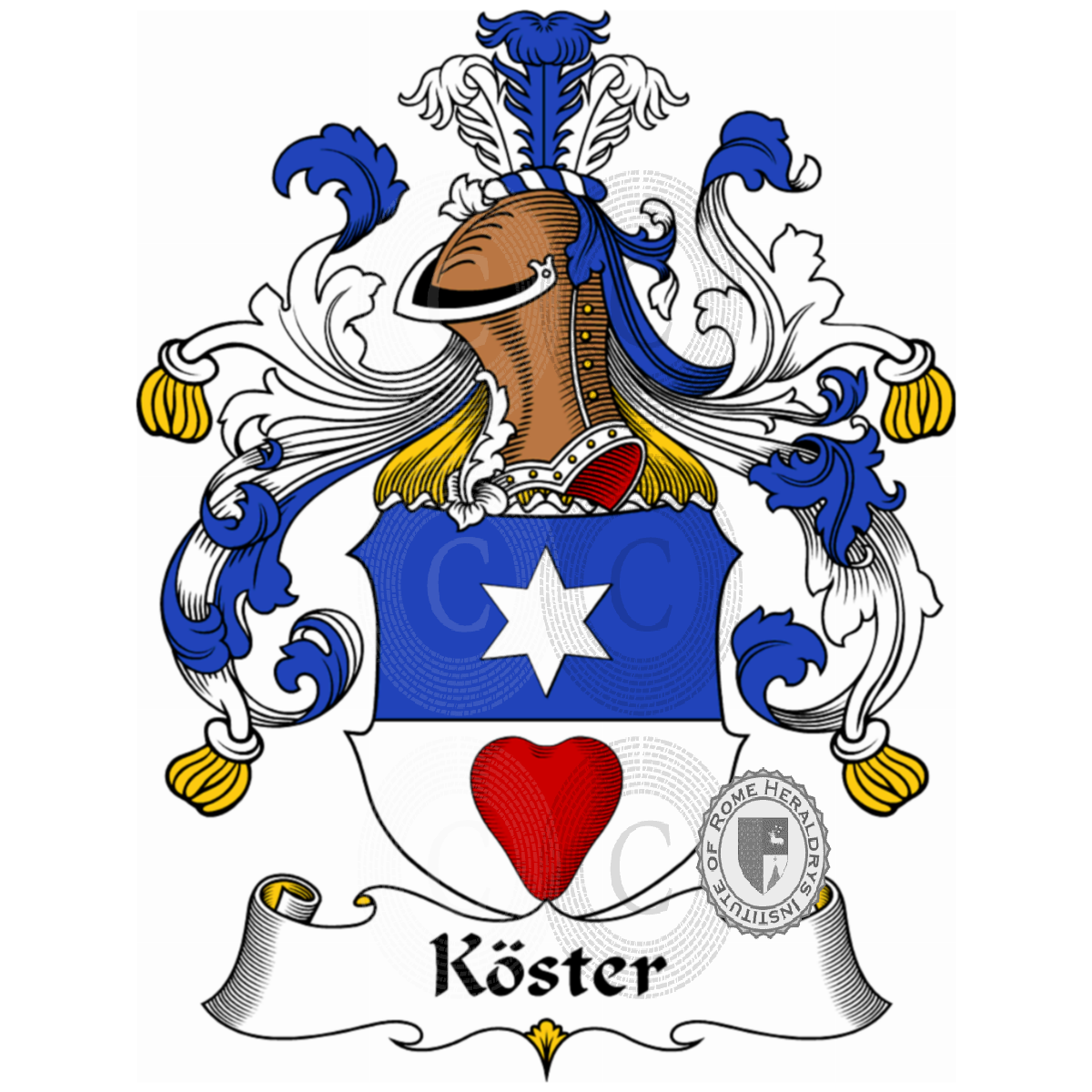 Wappen der FamilieKöster, Koster,Köster von Kösteritz