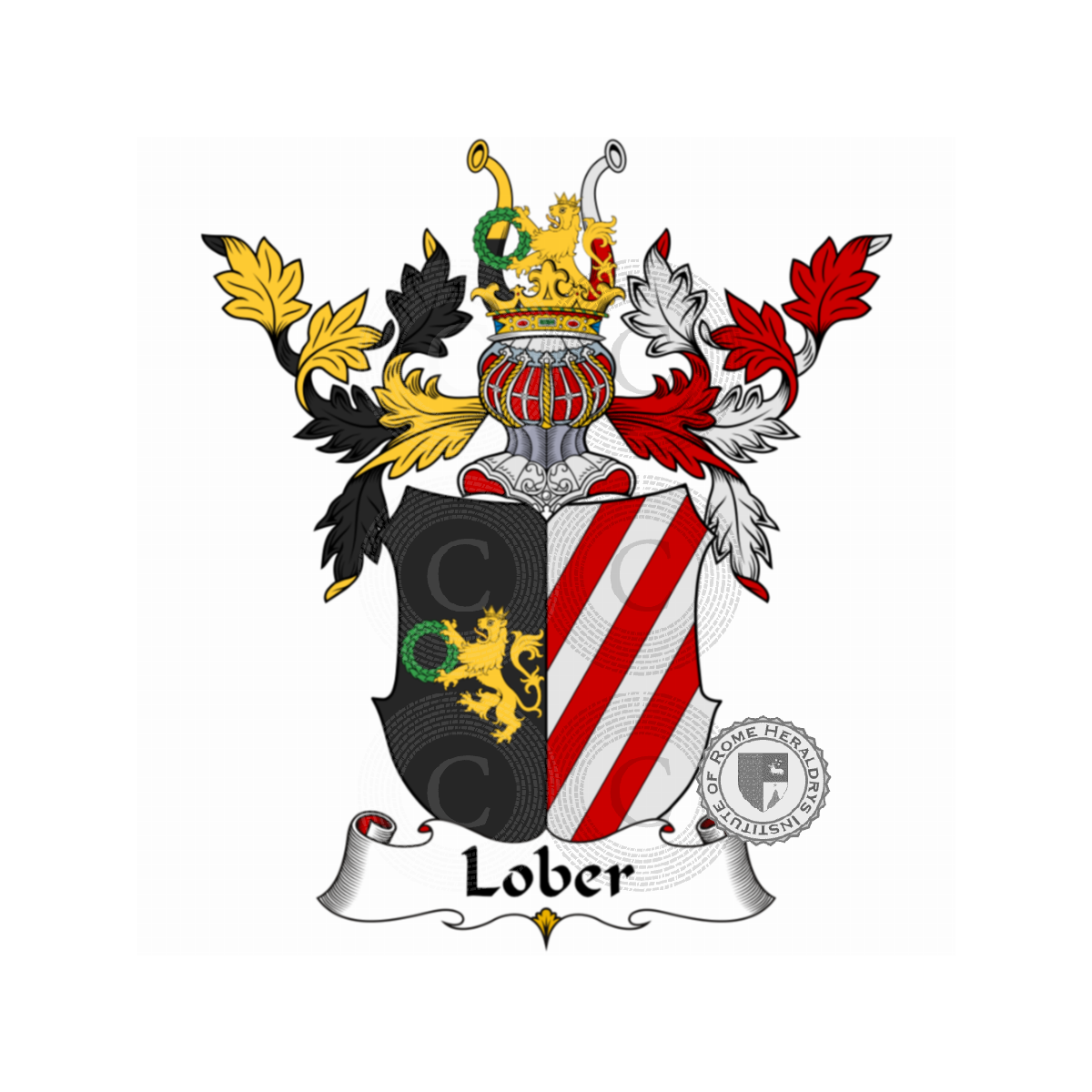 Escudo de la familiaLober, Löber,Lower