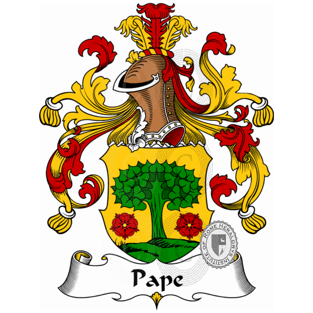 Coat of arms of familyPape