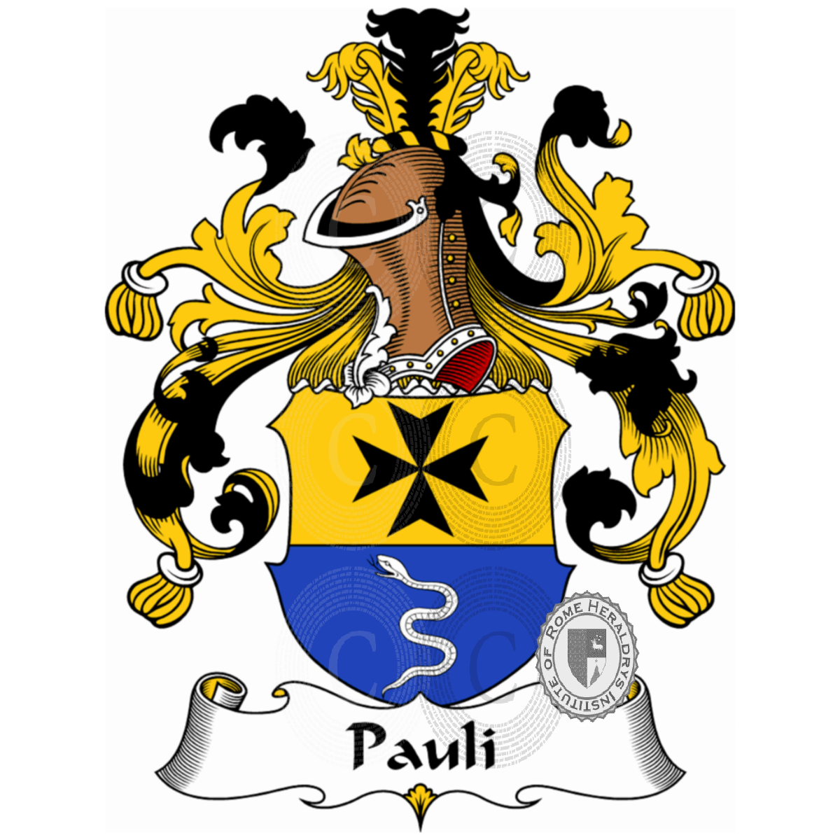 Coat of arms of familyPauli, Edle von Pauli
