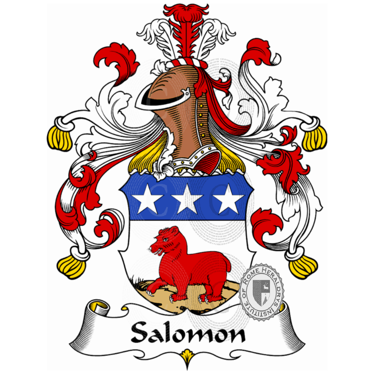 Salomon family heraldry genealogy of arms Salomon