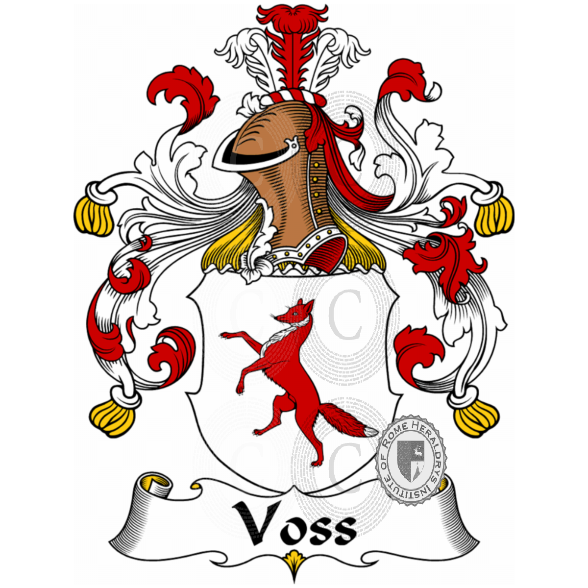 Wappen der FamilieVoss, de Vos