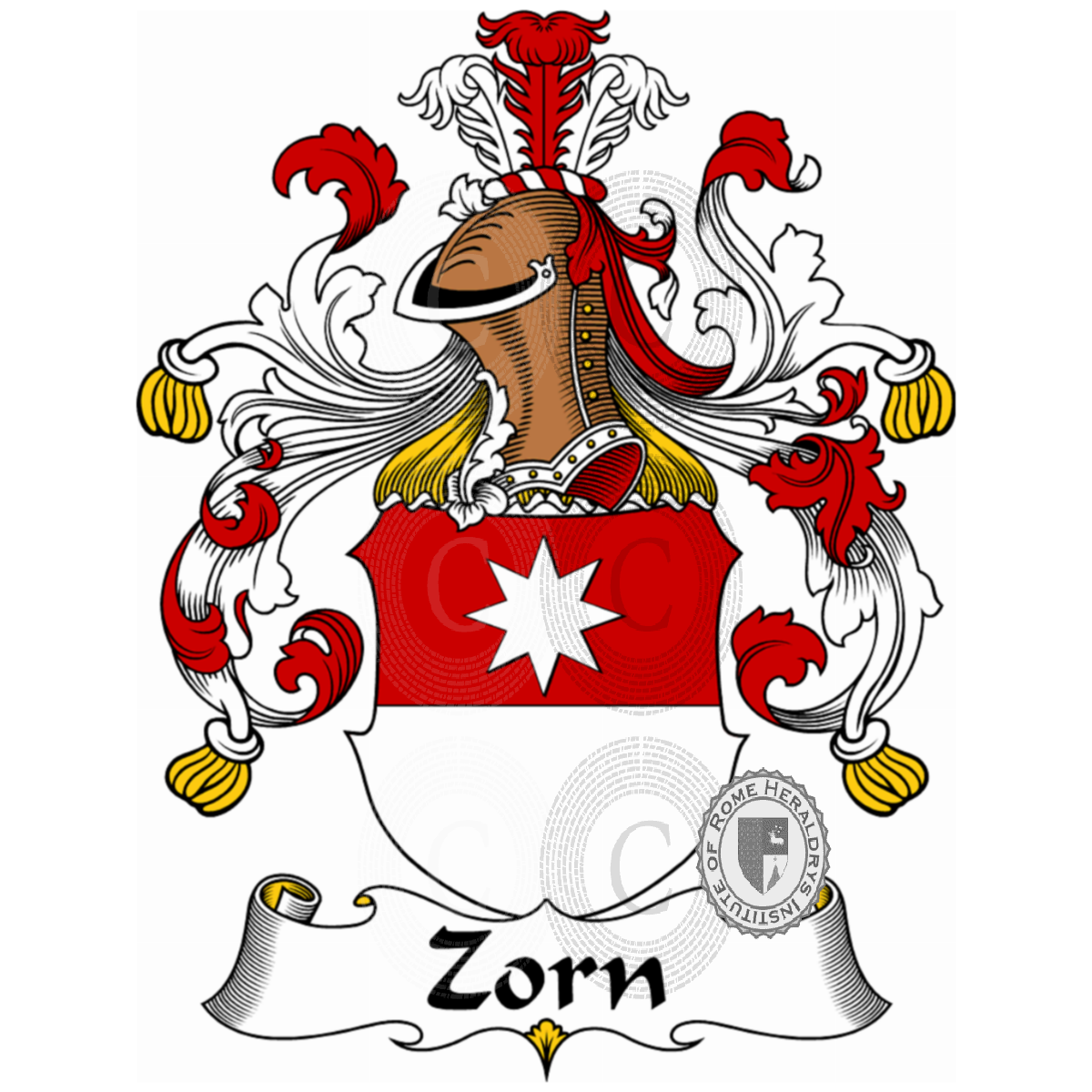 Coat of arms of familyZorn