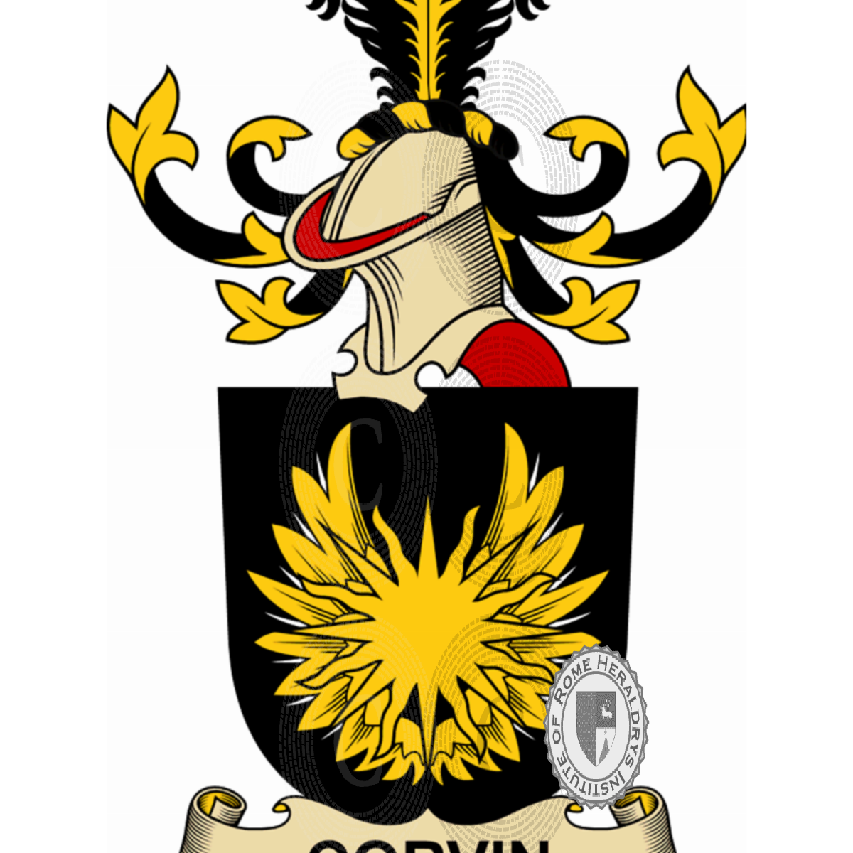 Coat of arms of familyCorvin