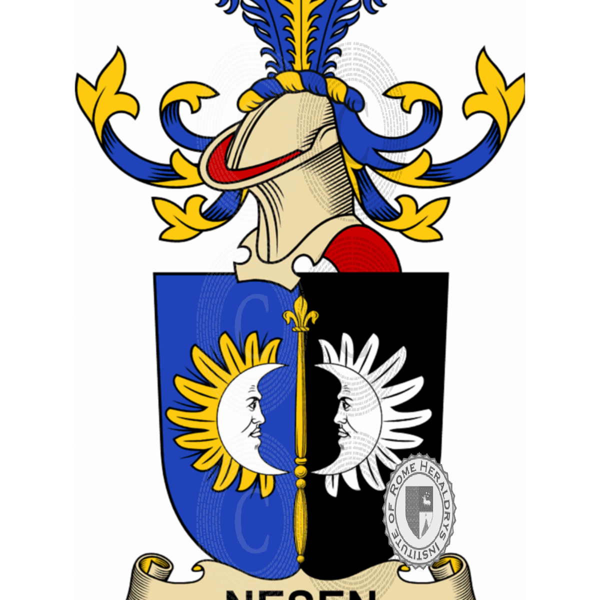 Coat of arms of familyNesen