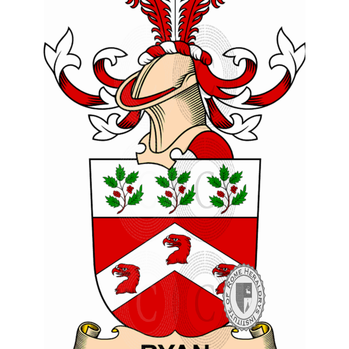 Coat of arms of familyRyan, O'Ryan