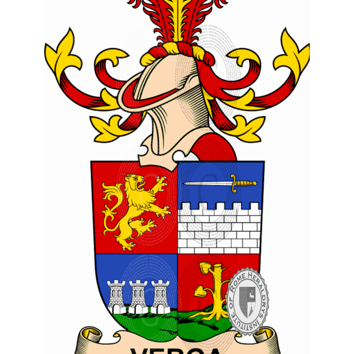 Coat of arms of familyVerga