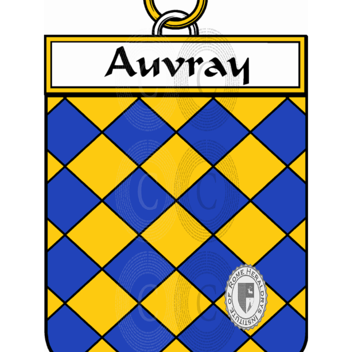 Escudo de la familiaAuvray