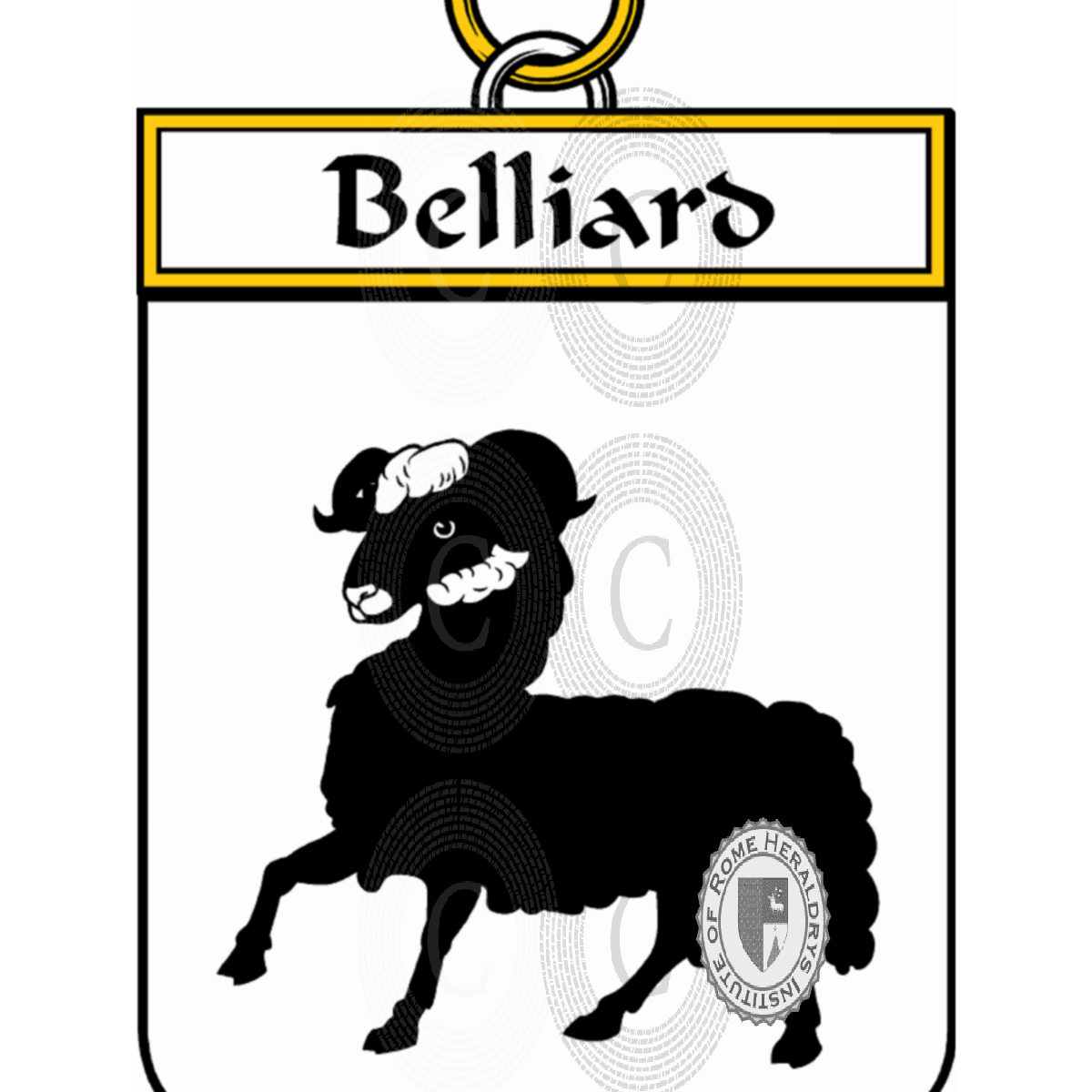 Coat of arms of familyBelliard