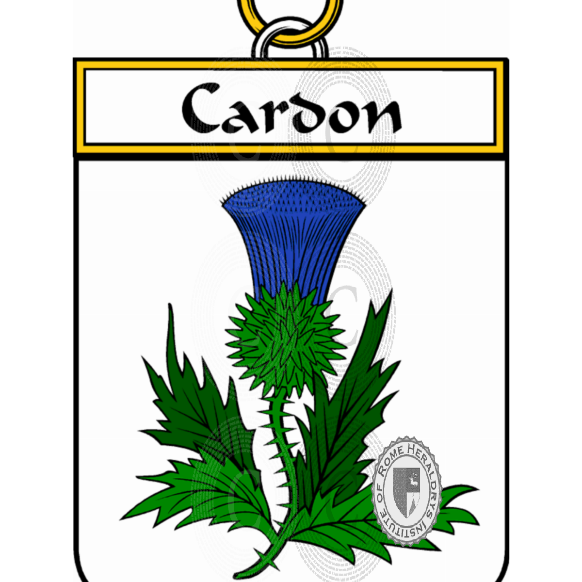 Escudo de la familiaCardon