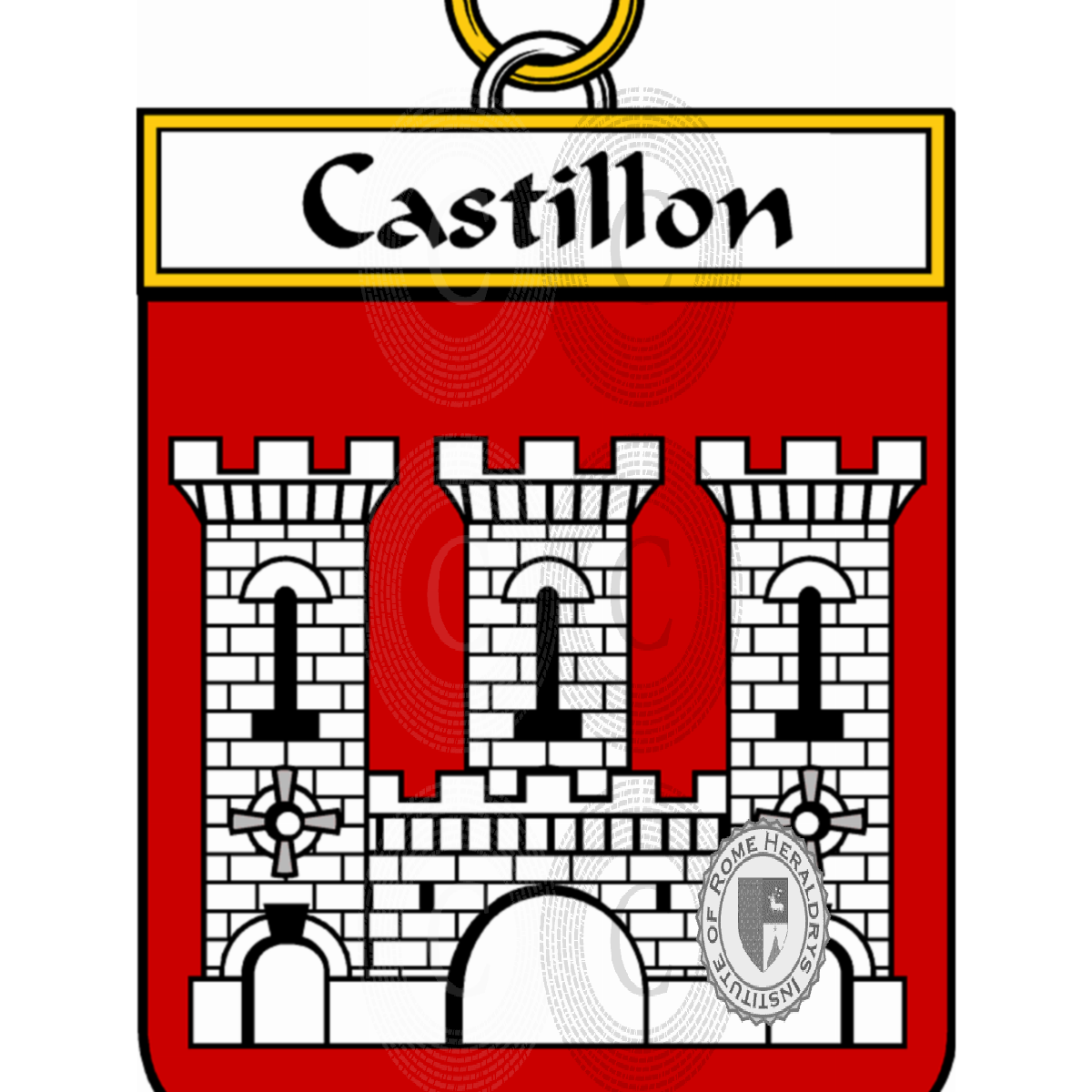 Escudo de la familiaCastillon