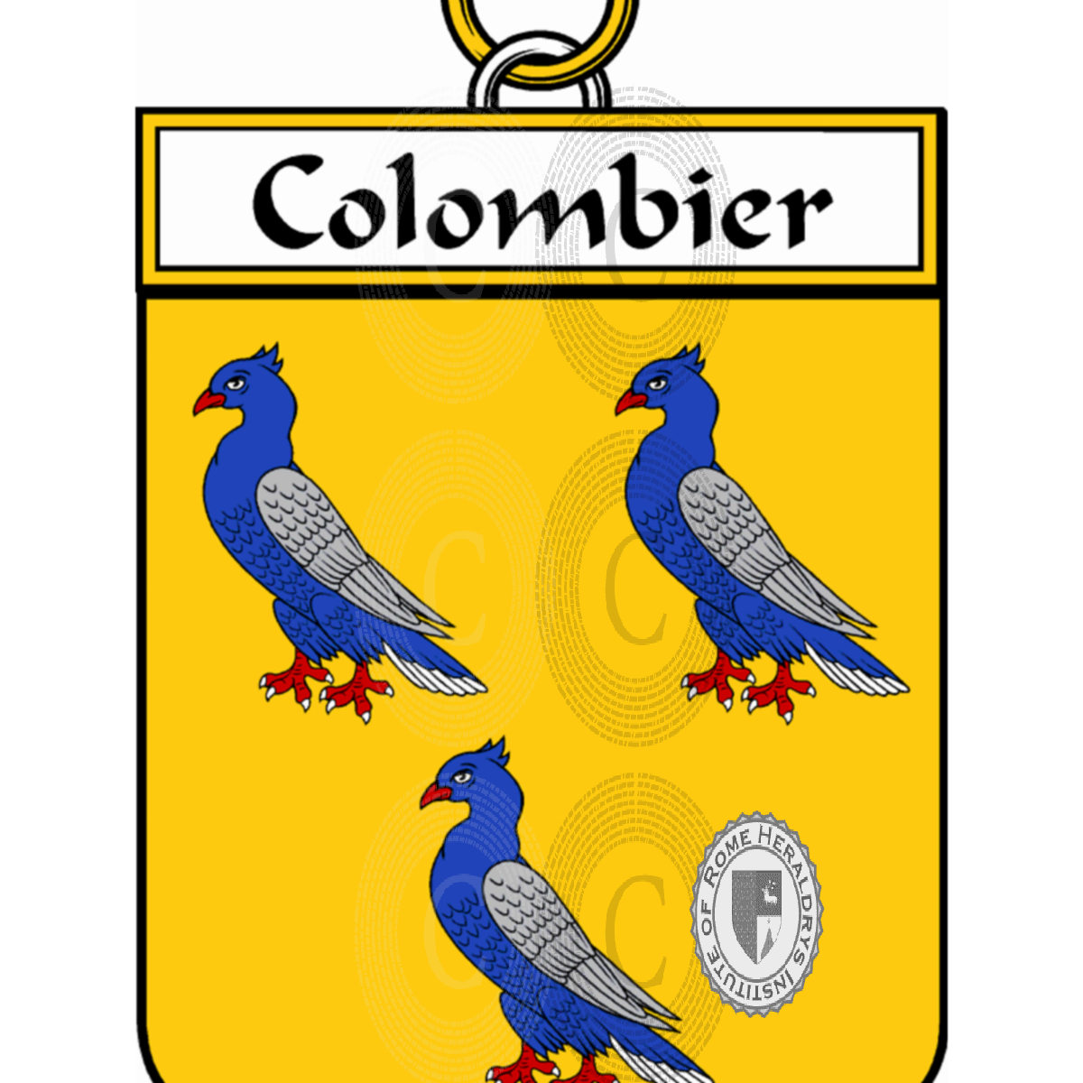 Escudo de la familiaColombier