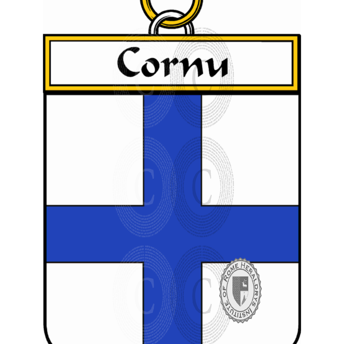 Escudo de la familiaCornu, Cornu de La Fontaine