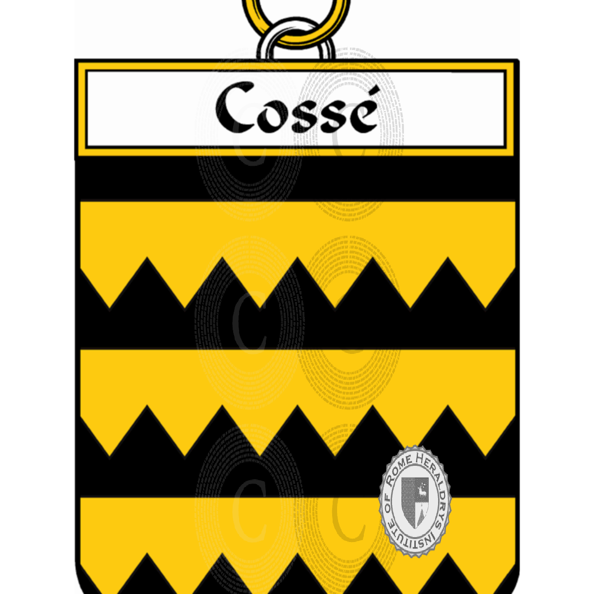 Escudo de la familiaCossé