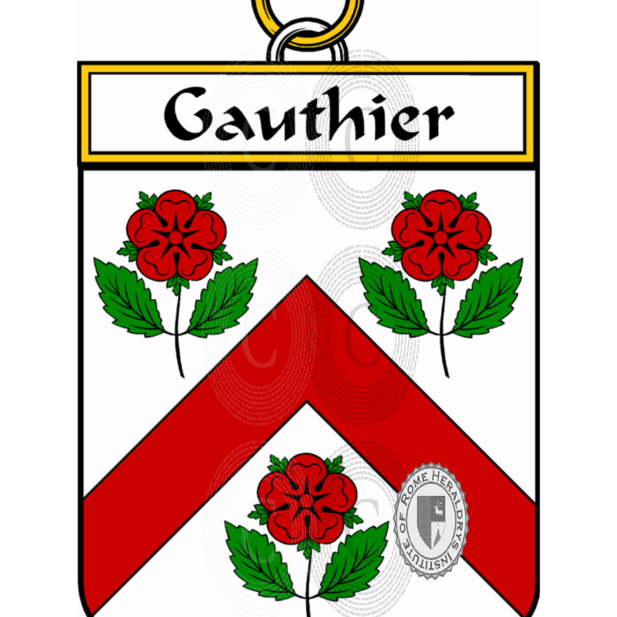 Escudo de la familiaGauthier