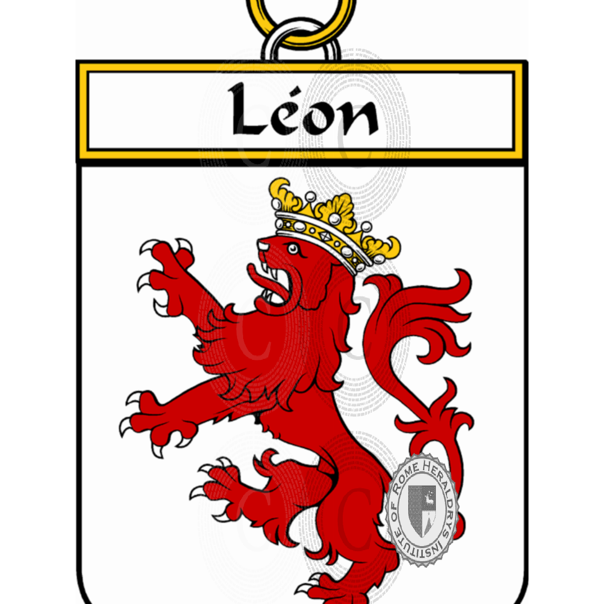 Escudo de la familiaLéon