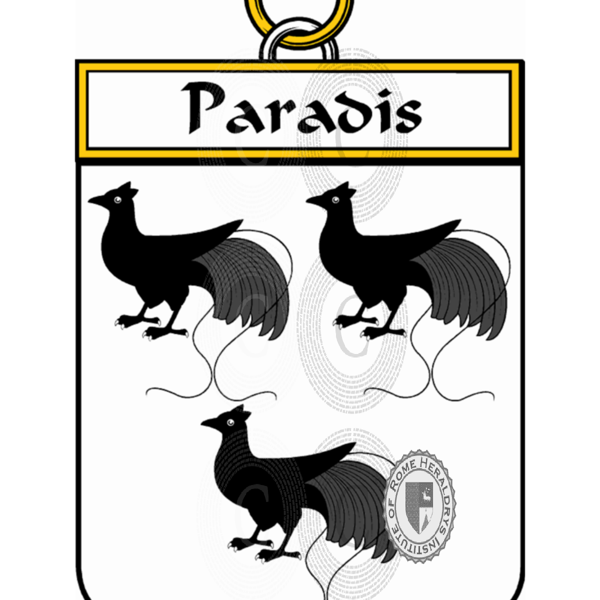 Coat of arms of familyParadis