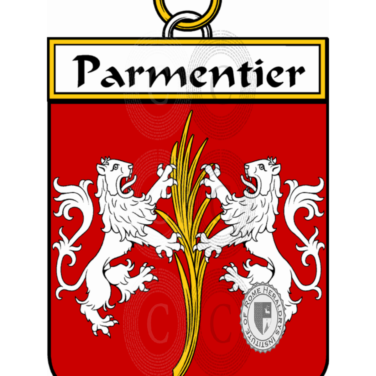 Escudo de la familiaParmentier