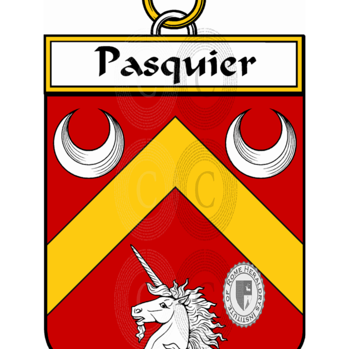 Escudo de la familiaPasquier
