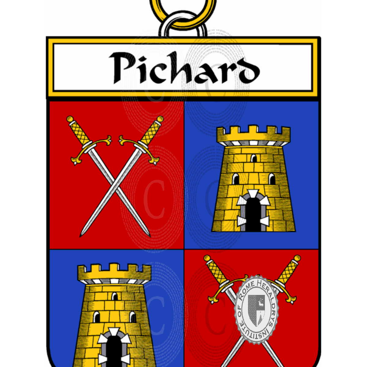Escudo de la familiaPichard