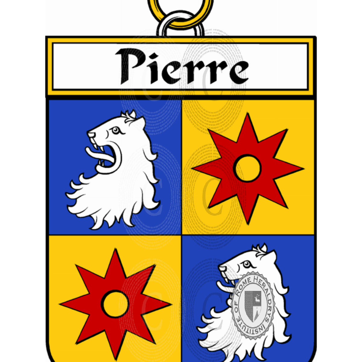 Coat of arms of familyPierre