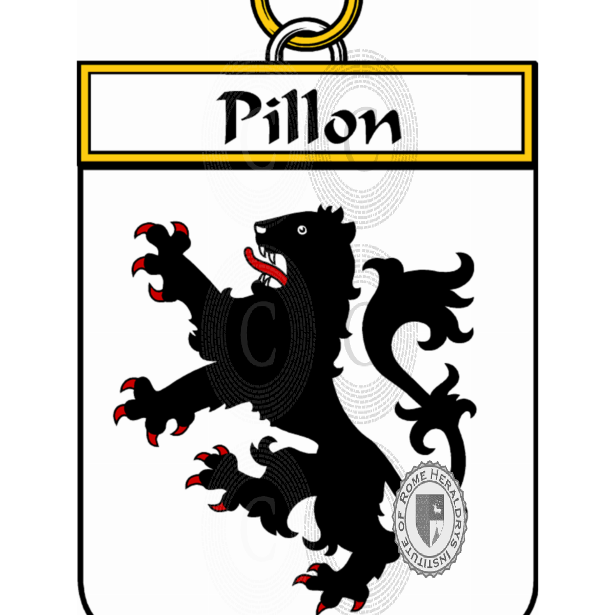 Coat of arms of familyPillon, Pillon du Coudray de La Thillaye