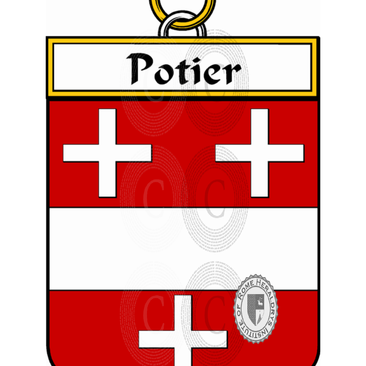 Escudo de la familiaPotier