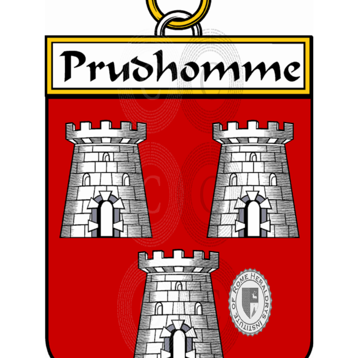 Coat of arms of familyPrudhomme