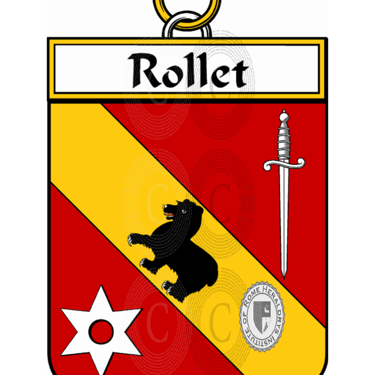 Escudo de la familiaRollet