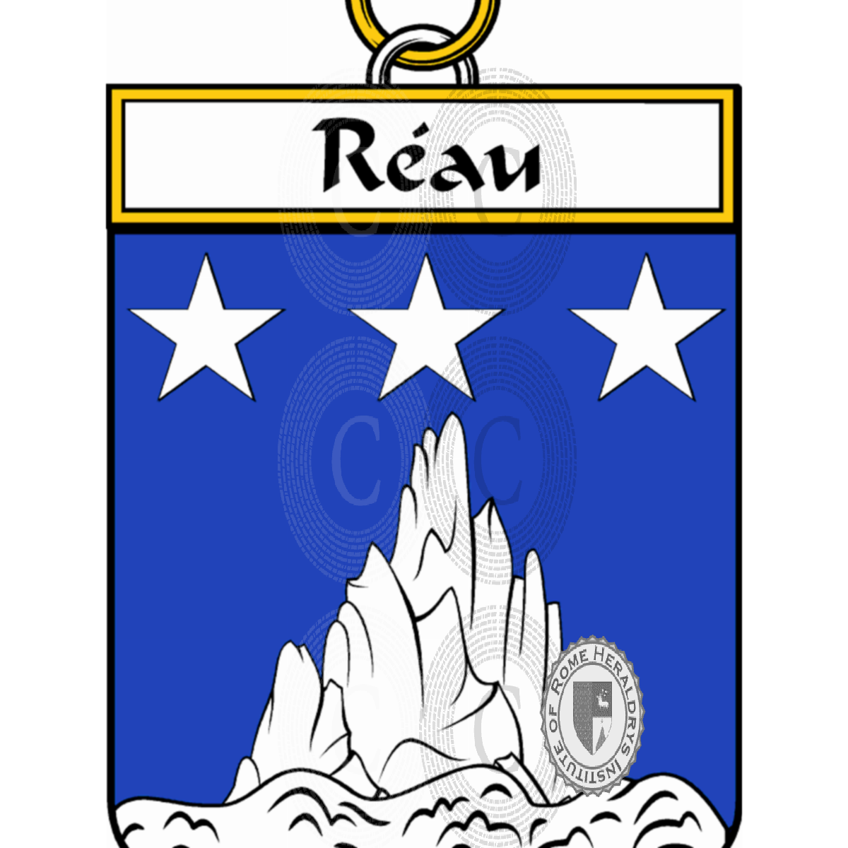 Coat of arms of familyRéau, du Réau,Rèau,Reaud