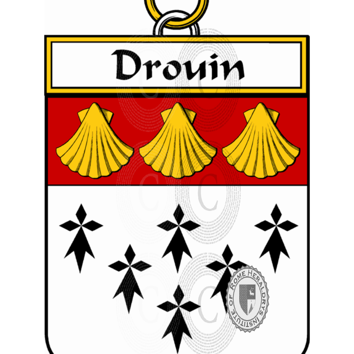 Escudo de la familiaDrouin