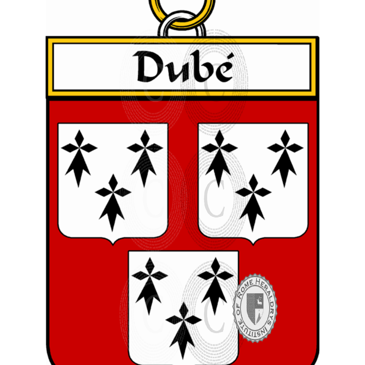 Escudo de la familiaDubé