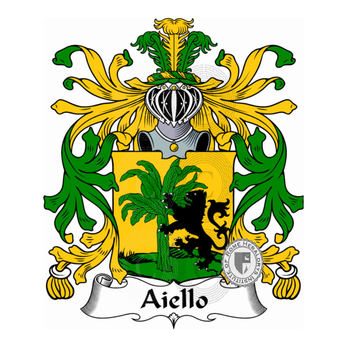 Escudo de la familiaAiello, d'Aiello,d'Aniello