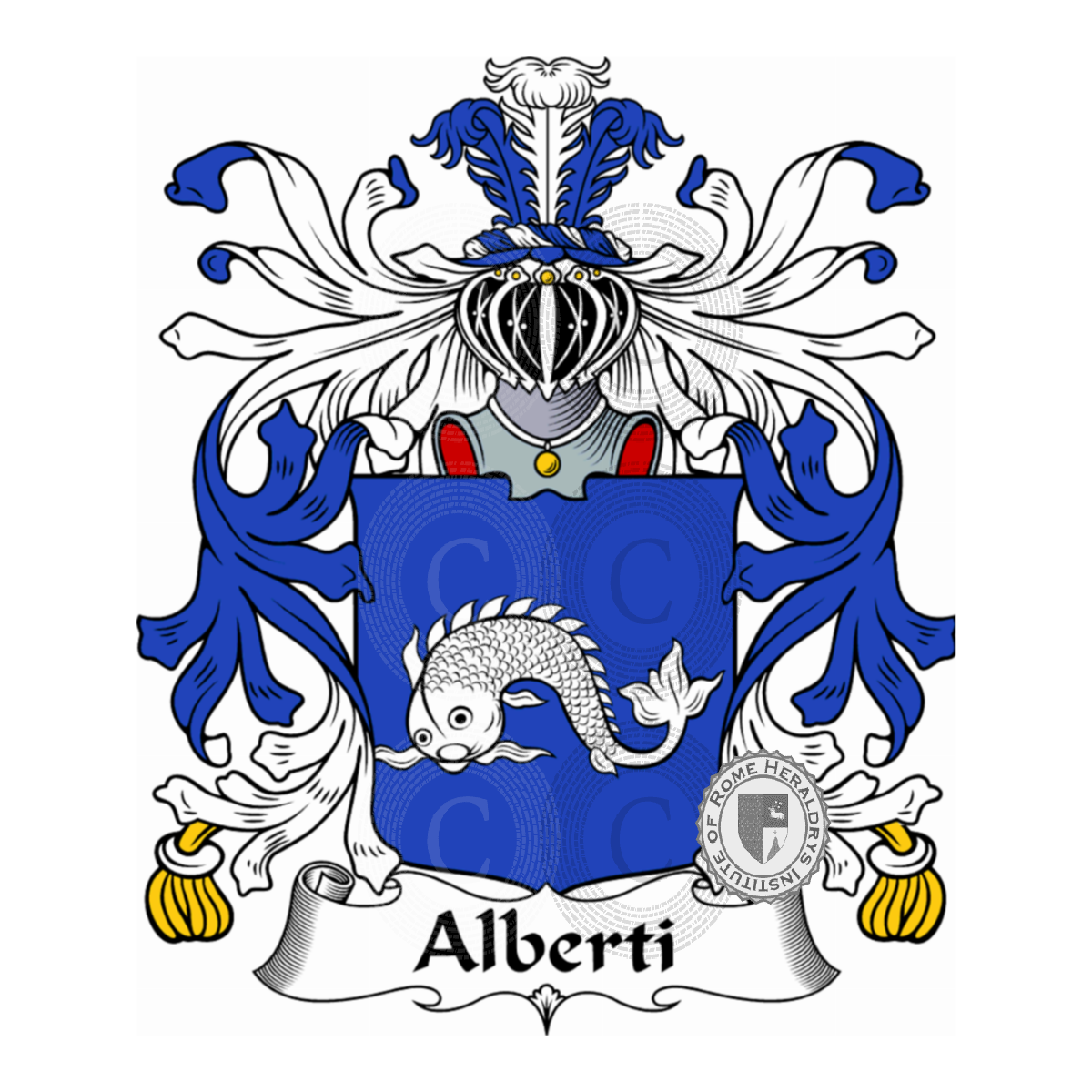 Wappen der FamilieAlberti, Alberti del Carro,Alberti di Buonaccorso,Alberti di Poja,Albertis