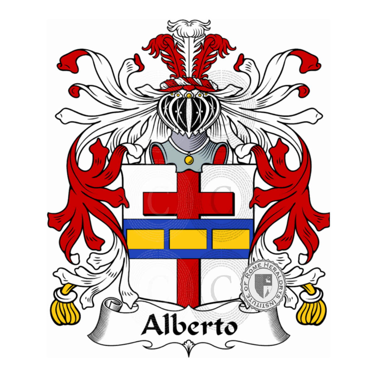Wappen der FamilieAlberto, d'Alberto d'Orso,da Sant'Alberto