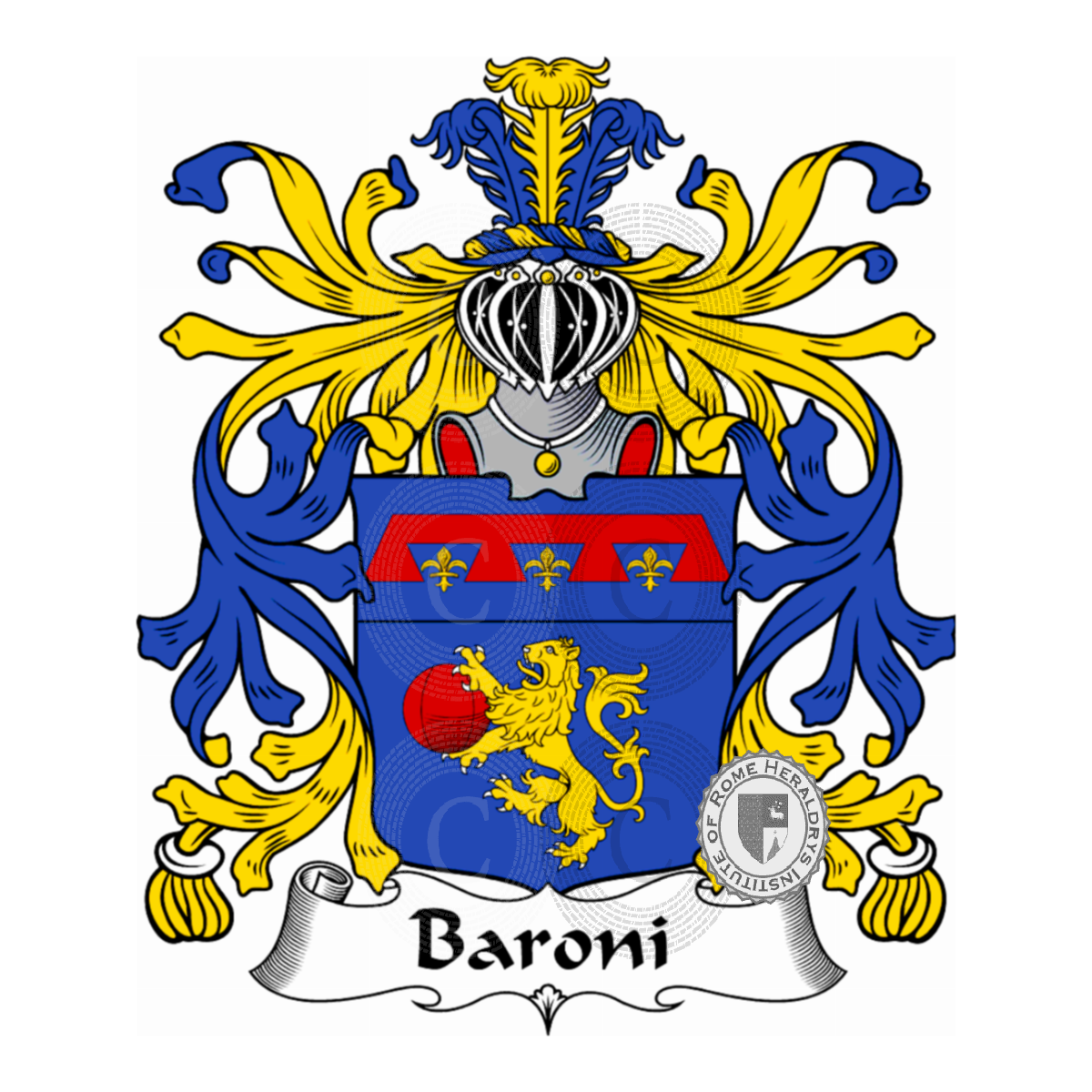 Escudo de la familiaBaroni, Barroni (America delSud)