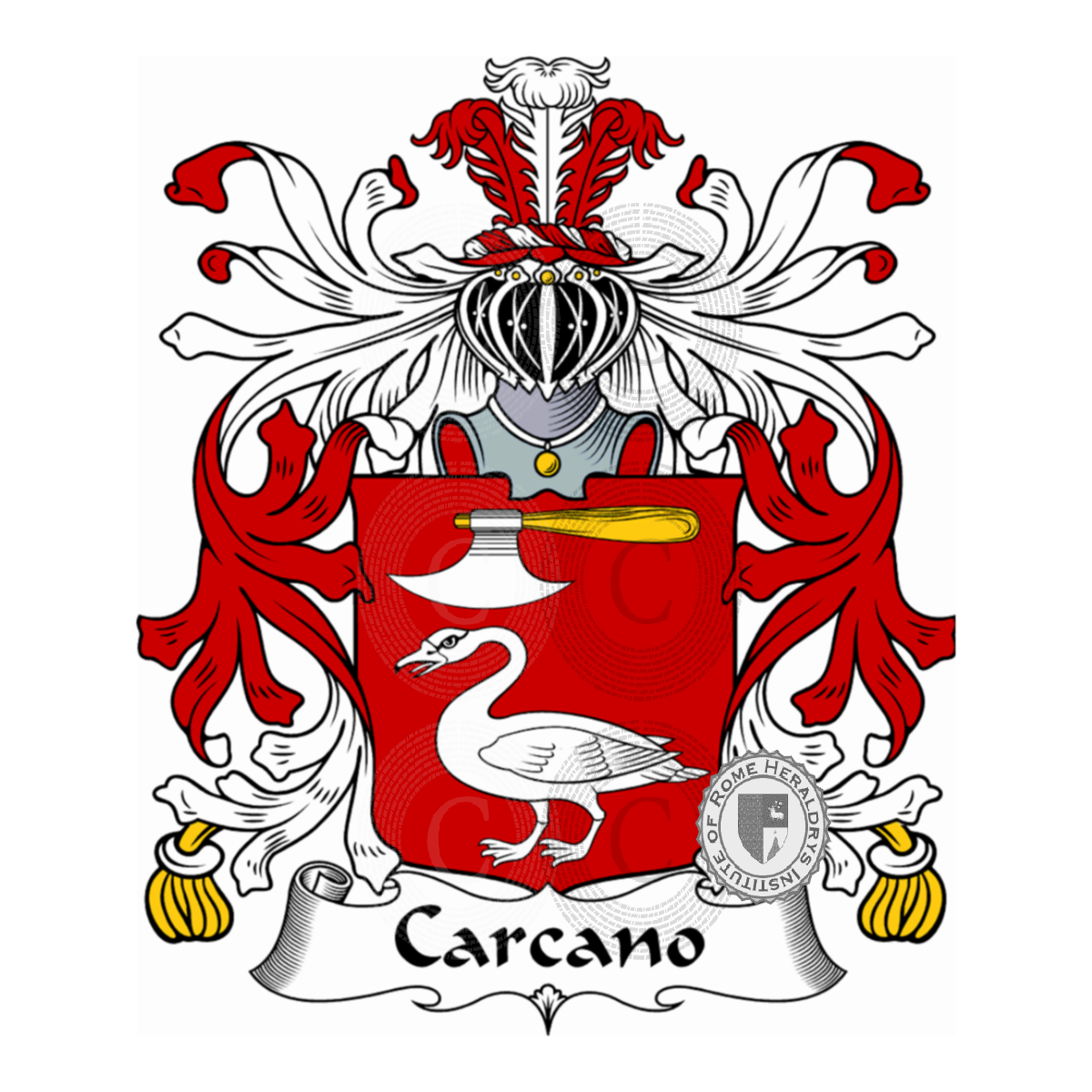 Coat of arms of familyCarcano, Carcano d'Arzago