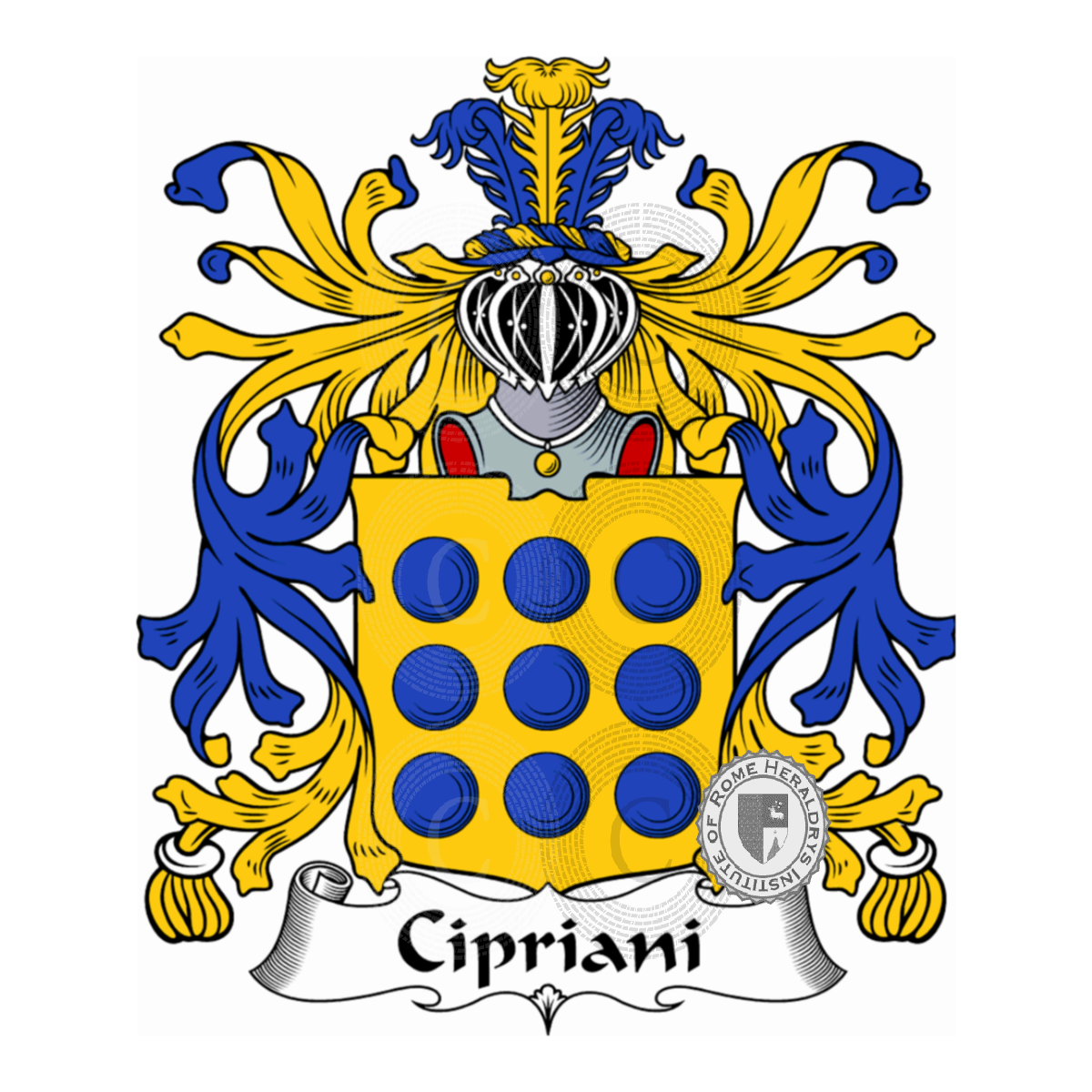 Escudo de la familiaCipriani